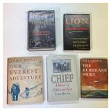 (5vol) MISC. BINDINGS | Including "The Hurricane Story" by Paul Gallico (How a Great Plane Saved a W