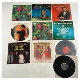 (10pc) CHRISTMAS VINYL | Christmas and holiday song vinyl record albums including Robert Goulet "Thi
