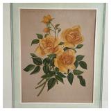 PAIR BOTANICAL PRINTS | Floral studies after Alfred Riocreux, each matted and nicely framed; each ov