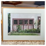 watercolor painting on paper by Janice Baragwanath, signed lower right, matted and framed (overall 2