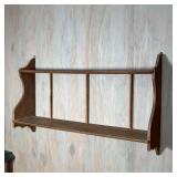 WOODEN WALL SHELF | h. 18 x w. 13 x d. 7 in.