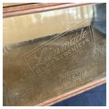 FABRIC DISPLAY CABINET | Linmade Handkerchiefs display cabinet with hinged back door; h. 7 x w. 15-1