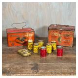 COLLECTION TOBACCO TINS | Including 2 Union boxes with carrying handles, including Union Leader Cut 