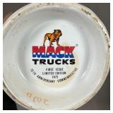 1975, 75th anniversary commemorative- apparently unopened, "Built Like a Mack Truck"; h. 10-1/2 in.