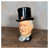 PAUL A. LUX LIQUOR BOTTLE | Winston Churchill, O.B.R. Kentucky Straight Bourbon in a W.C. Fields No.