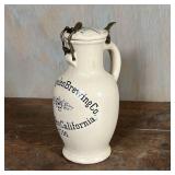 LOS ANGELES BREWING PITCHER | Villeroy & Boch Mettlach stoneware pitcher, Los Angeles Brewing Co., 2