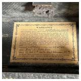 UNDERWOOD TYPEWRITER | Mechanical typewriter in a box, Underwood No. 590627 sold in 1932