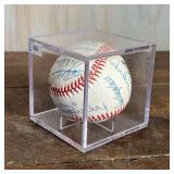 "some of the most prominent names in diamond history," with signatures including Marichal, B. Robins