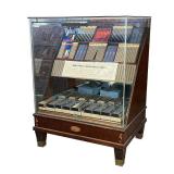 GLASS PARKER DISPLAY CABINET | Parker Pens glass display cabinet, 3/4 glass with pen display, with e