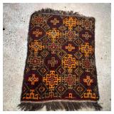 ORANGE MEDALLION RUG | 4 ft. 10 in. x 3 ft. 4 in.