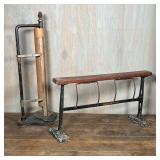 (2pc) EARLY PAPER DISPENSERS | Vintage deli equipment, including an E.C. Simmon