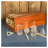 MASTER MASON SILVER SET | In original box [broken lid], unsure if contents are complete, with beaker