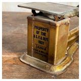 (2pc) SCALE ETC. | Including a Triner Scale & Mfg. Co., Chicago scale and a Pike "Better Moistener" 