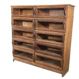 CHEST of DISPLAY DRAWERS | Having ten drawers with glass fronts; h. 51 x w. 52 x d. 15 in.