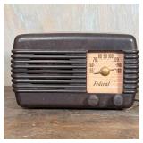 FEDERAL IT&T RADIO | IT&T Associate tube radio, untested; h. 7 x w. 10-1/4 x d. 5-1/2 in.