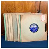 (24pc) DECCA RECORDS | Including Ink Spots, Bing Crosby, Kay Aremn, Jimmy Dorsey, Deanna Durbin, Woo