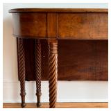 PAIR SIDE / BANQUET TABLES | Spiral turned legs, the two tables join to form a dining table; each h.