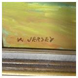 FARM SCENE OIL PAINTING | "Red Silo III" / "Lengthening Shadows I"  Vermont, 2002/2004  signed lower