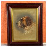 OIL PORTRAIT of DOG | Oil on canvas painting of a dog, signed K. Pucker and dated 1895, in a wood fr