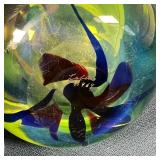 DOMINICK LABINO (1910-1987) VASE | Executed 1969, with phenomenal blue-green swirling color change; 