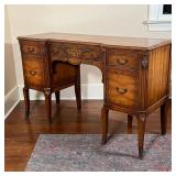 Saginaw Furniture Shops, Michigan, with burled veneer and paint decoration and figured hardware; h. 