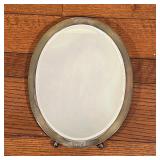 MONUMENTAL STERLING OVAL FRAME | Oval sterling silver frame engraved "F.B.W. - 1911" currently with 