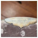 MONUMENTAL STERLING OVAL FRAME | Oval sterling silver frame engraved "F.B.W. - 1911" currently with 