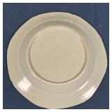 CHINESE BLUE & WHITE PLATE | Octagonal plate with blue underglaze landscape scene, no apparent marki