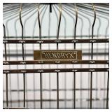 BRASS BIRDCAGE | Vintage brass birdcage, marked "Hendryx"; h. 14-3/4 x w. 14 x d. 11-1/4 in.