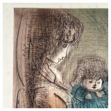 d. 6/150, pencil signed lower right and dated 65, titled "La Maman", in a gilt frame; sheet 26 x 19-