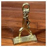 BRASS SOLDIER DOORSTOP | h. 11-1/2 x 8 x 2-1/2 in.
