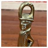 BRASS SOLDIER DOORSTOP | h. 11-1/2 x 8 x 2-1/2 in.