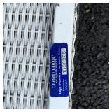 (3pc) LLOYD LOOM WICKER | Including a pair of armchairs and a low table with glass top; h. 35 x 30 x