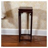 BAKER CHINESE STYLE PLANT STAND | With fretwork, water damage to top; h. 32 x 12 x 12 in.