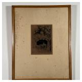 CHARLES OGLESBY LONGABAUGH | Etching, pencil signed lower right, titled "Once Upon a Time"; sight 7-