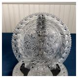 a pedestal bowl (h. 6 in.), a set of 5 plates (dia. 8 in.), and 11 smaller plates and bowls of simil