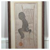 the other titled "Enfant Terrible" (overall 22-1/2 x 13-1/4 in.)