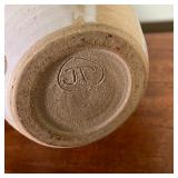 ART POTTERY VASE | Stoneware vase with incised signature "JP" on the bottom; h. 14 x dia. approx. 5 