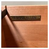 ETHAN ALLEN FILE CABINET | Wood two-drawer file cabinet, appearing in very good condition; h. 30-1/4