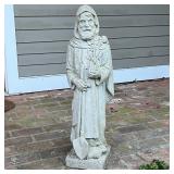 ST FRANCIS CEMENT STATUE | Cement garden statue; h. 32 in.