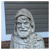 ST FRANCIS CEMENT STATUE | Cement garden statue; h. 32 in.