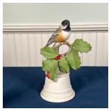 (3pc) BOEHM FIGURES | Including a Boehm bird figure (h. 8-1/2 in.), a Boehm putti, and a Boehm mouse