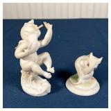 (3pc) BOEHM FIGURES | Including a Boehm bird figure (h. 8-1/2 in.), a Boehm putti, and a Boehm mouse