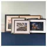 (5pc) LANDSCAPE PHOTOGRAPHS | Each nicely framed, including one signed and dated; largest overall 18