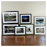 (7pc) FRAMED PHOTOGRAPHY | Mostly nature-themed photographs of nice composition, all well-framed; la