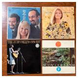 2 Peter, Paul and Mary records; Joan Baez, 3 Judy Collins albums, and Johnny Smith Favorites