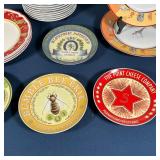MISC. DINNER WARE | Including Pottery Barn cheese plates, twelve Villeroy & Boch country collection 