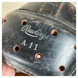 EARLY FOOTBALL HELMET | Rawlings leather helmet, 7 1/8, A 11