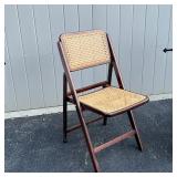 (3pc) CANE SEATING | Including a rocking chair, folding chair, and a child