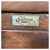GIBSON ICE CHEST | Early American ice chest with one piece porcelain panels to the doors; h. 47-1/2 